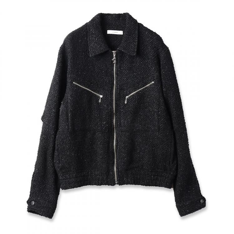 ジエダ JieDa 24AW ツイードジップシャツ ブルゾン TWEED ZIP SHIRT ジエダ JieDa 24AW ツイードジップシャツ ブルゾン TWEED ZIP SHIRT