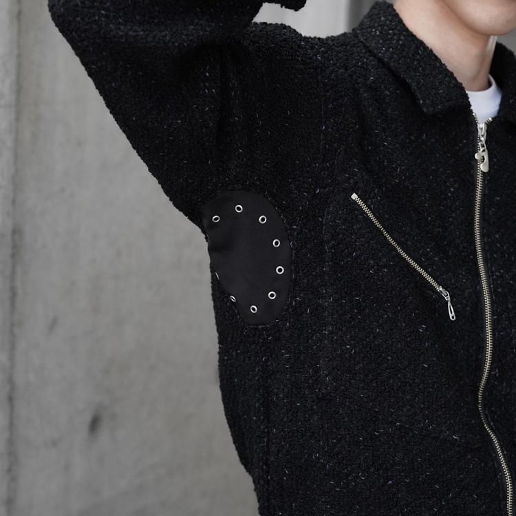 ジエダ JieDa 24AW ツイードジップシャツ ブルゾン TWEED ZIP SHIRT ジエダ JieDa 24AW ツイードジップシャツ ブルゾン TWEED ZIP SHIRT