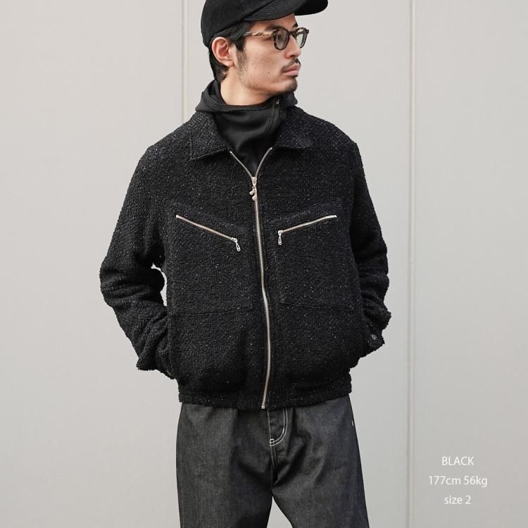 ジエダ JieDa 24AW ツイードジップシャツ ブルゾン TWEED ZIP SHIRT ジエダ JieDa 24AW ツイードジップシャツ ブルゾン TWEED ZIP SHIRT
