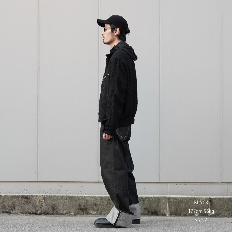 ジエダ JieDa 24AW ツイードジップシャツ ブルゾン TWEED ZIP SHIRT ジエダ JieDa 24AW ツイードジップシャツ ブルゾン TWEED ZIP SHIRT