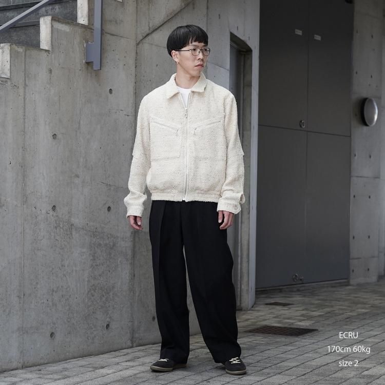 ジエダ JieDa 24AW ツイードジップシャツ ブルゾン TWEED ZIP SHIRT ジエダ JieDa 24AW ツイードジップシャツ ブルゾン TWEED ZIP SHIRT