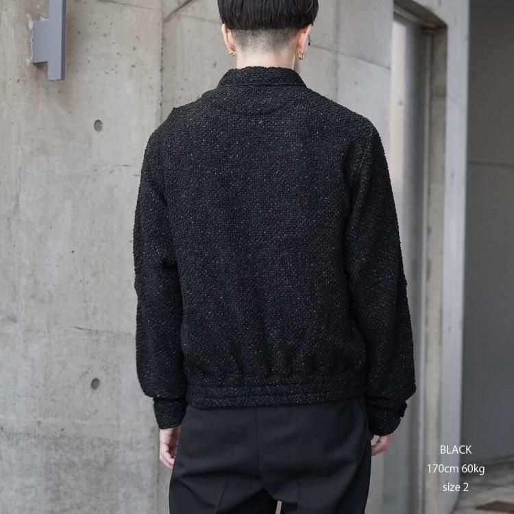 ジエダ JieDa 24AW ツイードジップシャツ ブルゾン TWEED ZIP SHIRT ジエダ JieDa 24AW ツイードジップシャツ ブルゾン TWEED ZIP SHIRT