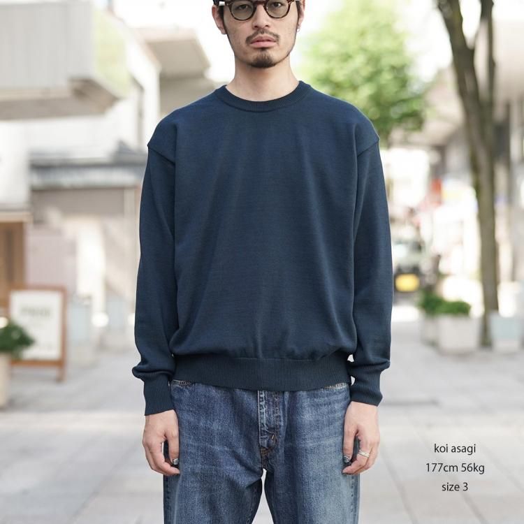 アワサ awasa 24aw コットン/カシミヤ プルオーバーニット アワサ awasa 24aw コットン/カシミヤ プルオーバーニット
