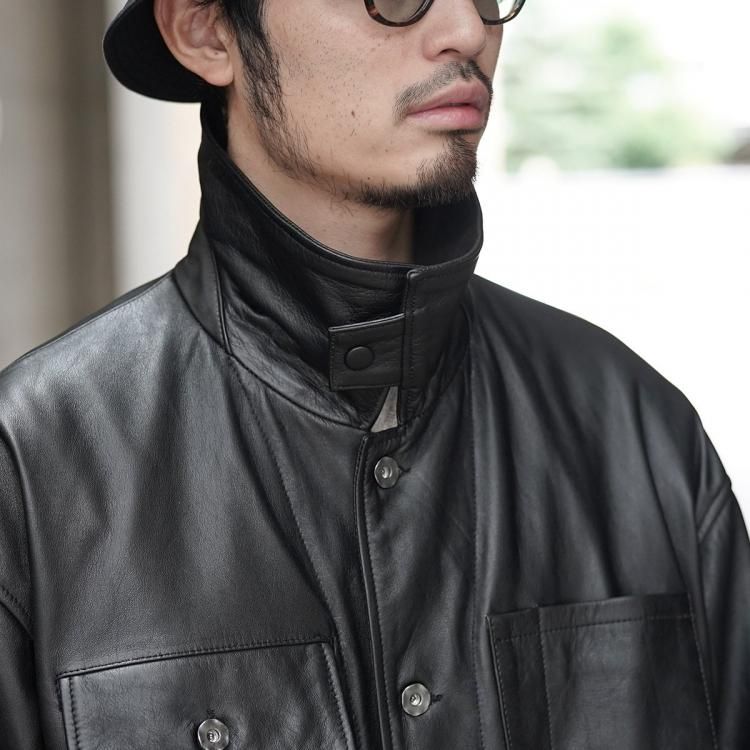シーシーユー CCU 24aw チョアジャケット カウレザー CHORE JACKET