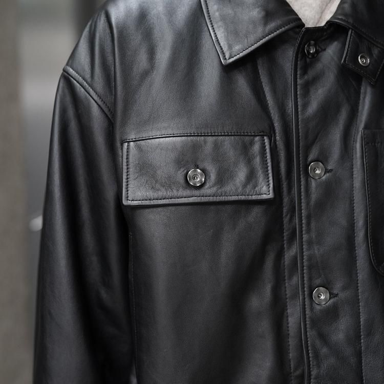 シーシーユー CCU 24aw チョアジャケット カウレザー CHORE JACKET
