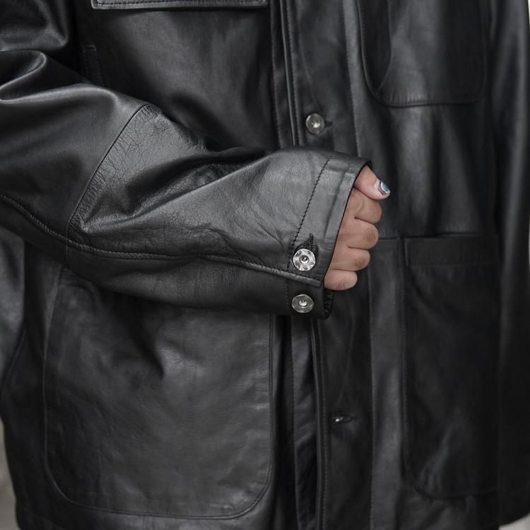 シーシーユー CCU 24aw チョアジャケット カウレザー CHORE JACKET