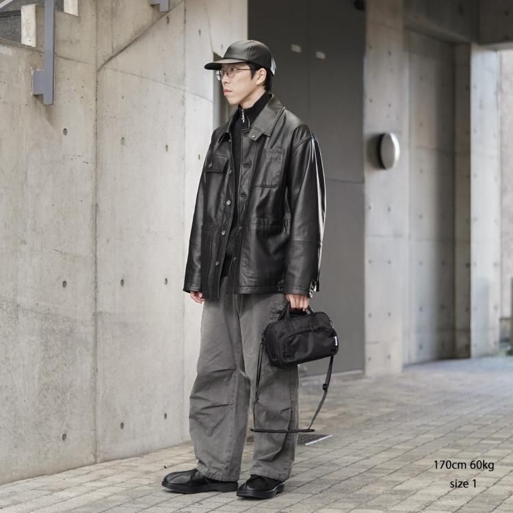 シーシーユー CCU 24aw チョアジャケット カウレザー CHORE JACKET