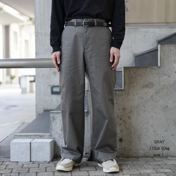 マーカウェア MARKAWARE 24aw ワイドストレートチノスラックス マーカウェア MARKAWARE 24aw ワイドストレートチノスラックス