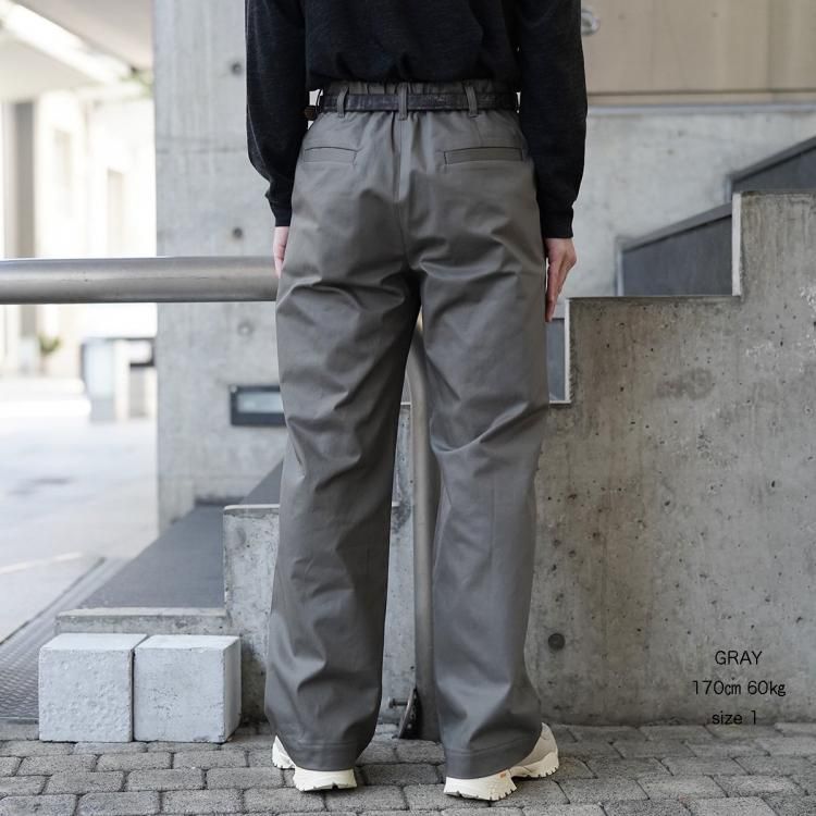 マーカウェア MARKAWARE 24aw ワイドストレートチノスラックス マーカウェア MARKAWARE 24aw ワイドストレートチノスラックス