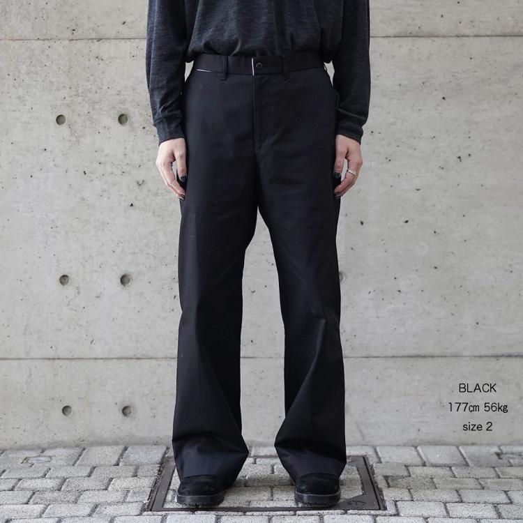 マーカウェア MARKAWARE 24aw ワイドストレートチノスラックス マーカウェア MARKAWARE 24aw ワイドストレートチノスラックス