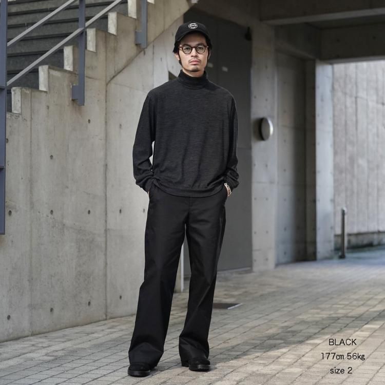 マーカウェア MARKAWARE 24aw ワイドストレートチノスラックス マーカウェア MARKAWARE 24aw ワイドストレートチノスラックス
