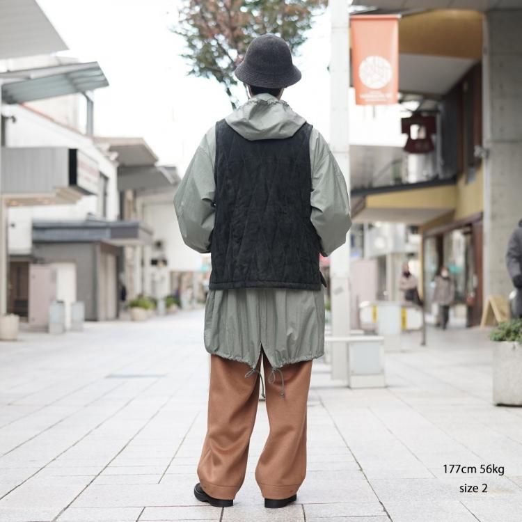 シーシーユー CCU 24aw キルテッドベスト カウレザー QUILTED VEST