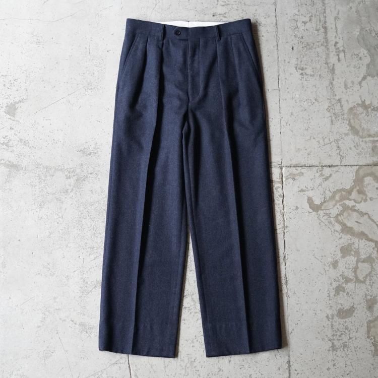 インテリム INTERIM 24aw 2タックストレートスラックス バージン インテリム INTERIM 24aw 2タックストレートスラックス バージン