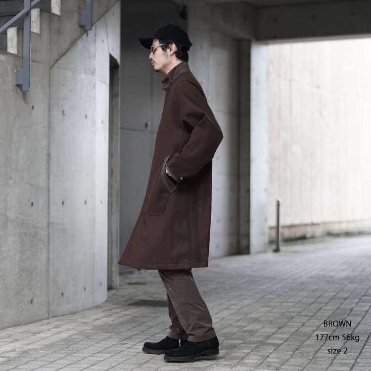 ノンネイティブ nonnative 24AW ストレンジャーロングコートウールビーバーゴアテックスSTRANGER LONG COAT WOOL  BEAVER WITH GORE-TEX WINDSTOPPER®