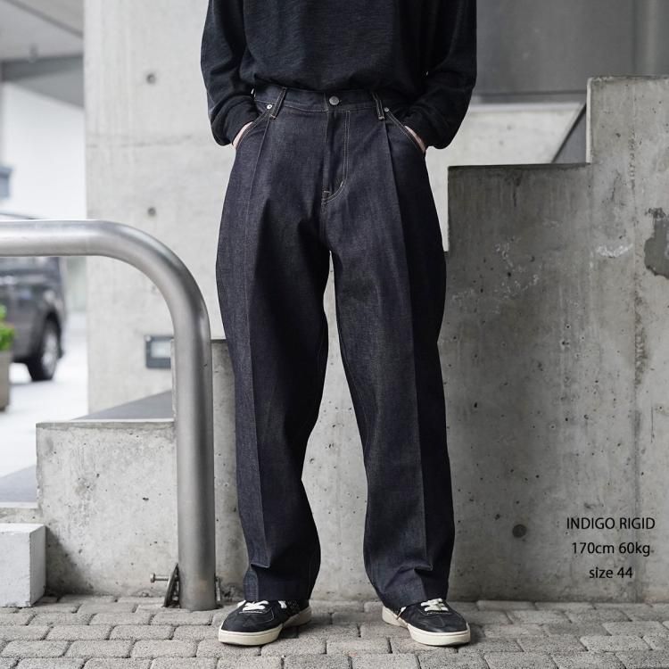 ネオンサイン neonsign ワイドデニムスラックス リジッド Wide ネオンサイン neonsign ワイドデニムスラックス リジッド Wide