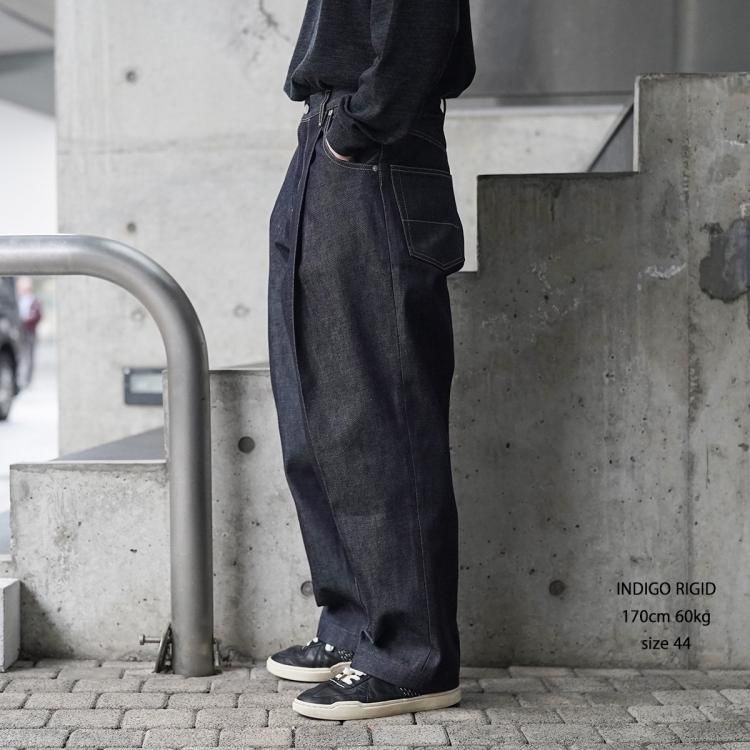 ネオンサイン neonsign ワイドデニムスラックス リジッド Wide ネオンサイン neonsign ワイドデニムスラックス リジッド Wide