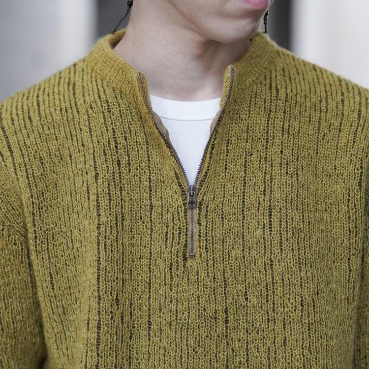 アンダー ANDER 24AW モヘヤジップクルー ニット セーター