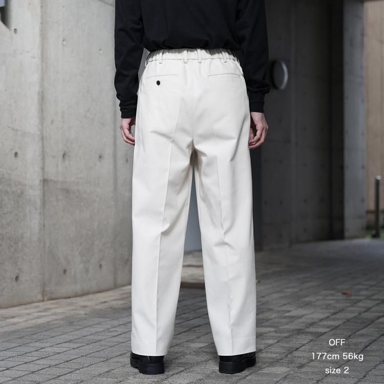マーカウェア MARKAWARE 24aw ダブルプリーツトラウザーコットン マーカウェア MARKAWARE 24aw ダブルプリーツトラウザーコットン