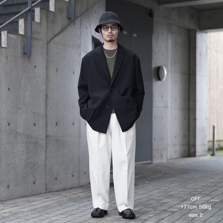 マーカウェア MARKAWARE 24aw ダブルプリーツトラウザーコットン