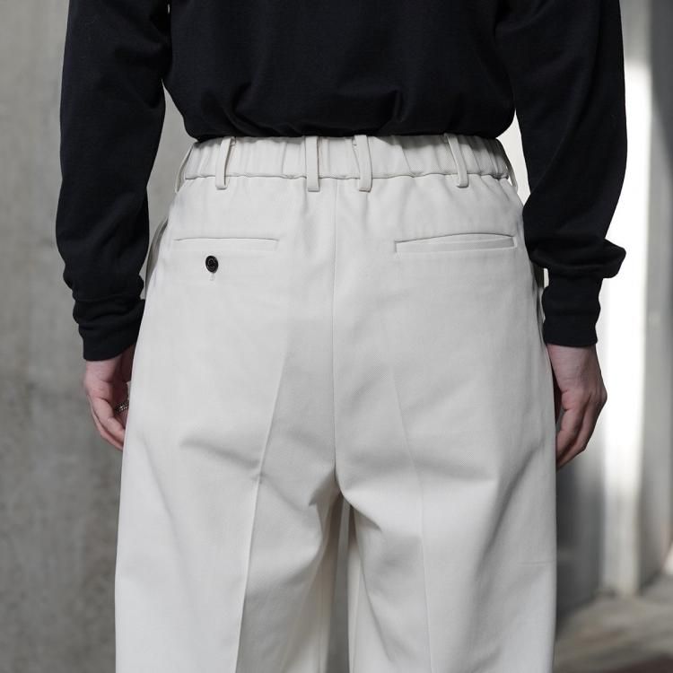 マーカウェア MARKAWARE 24aw ダブルプリーツトラウザーコットン マーカウェア MARKAWARE 24aw ダブルプリーツトラウザーコットン