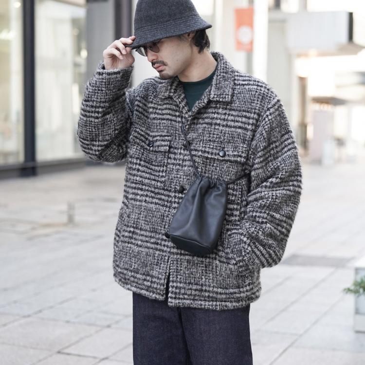 ホーボー hobo 25SS ドローストリングカウレザー DRAWSTRING ホーボー hobo 25SS ドローストリングカウレザー DRAWSTRING
