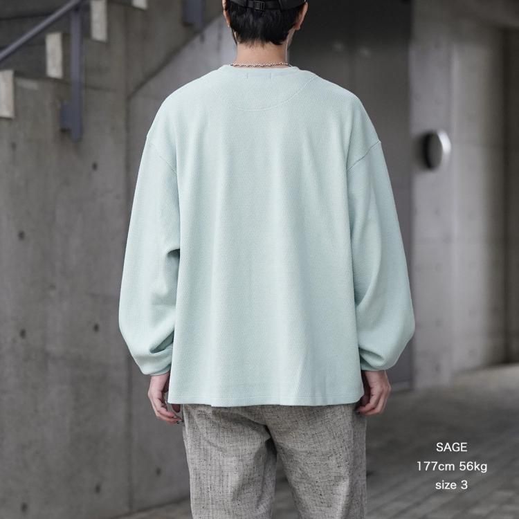 POLYPLOID レザーシャツ　24SS TYPE ‘B’ ポリプロイド POLYPLOID 25SS ハニカムサーマルオーバーサイズ