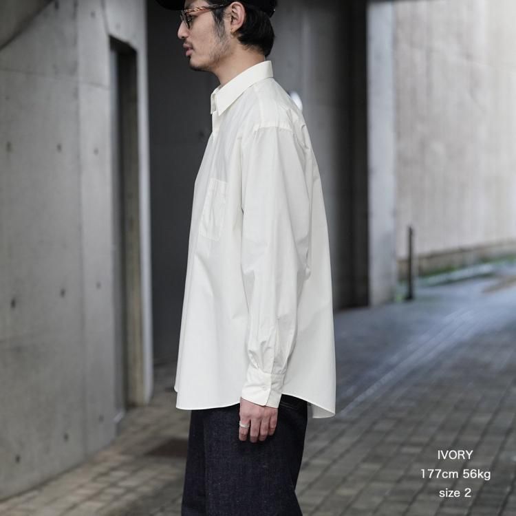 マーカウェア MARKAWARE 25ss コンフォートフィットシャツオーガニック