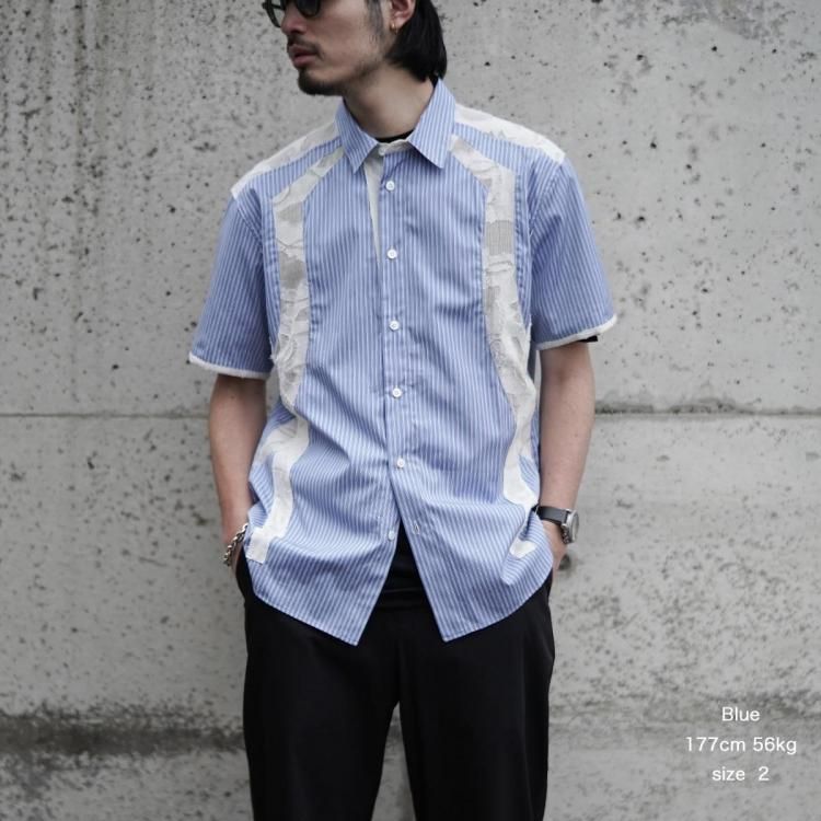 コッキ KHOKI 25ss パッチドワークシャツ 半袖ショートスリーブ