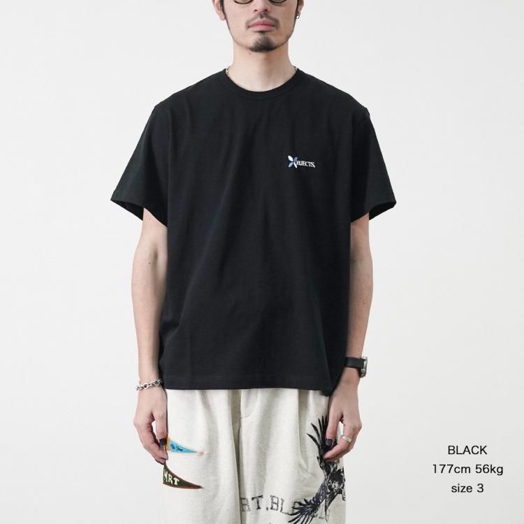 【関税込み】KHOKI ブラック マルチプリント Tシャツ コッキ KHOKI 25ss マルチプリントTシャツ Multi-print T-shirt