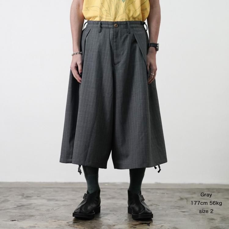 コッキ KHOKI 25ss ワイドレッグクロップドパンツ Wide-leg コッキ KHOKI 25ss ワイドレッグクロップドパンツ Wide-leg
