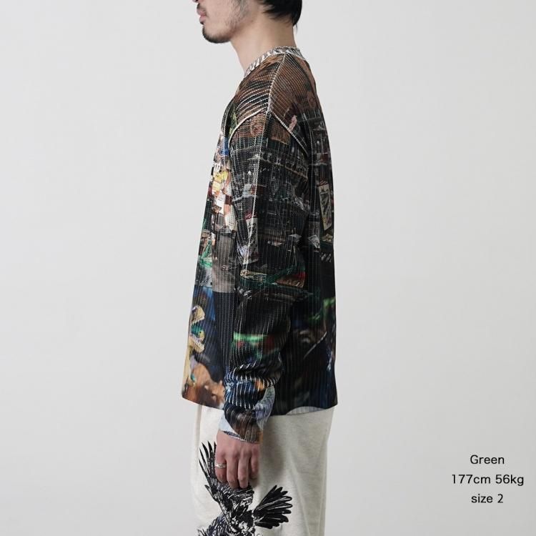 コッキ KHOKI 25ss カレッジプリントニット Collage printed knit コッキ KHOKI 25ss カレッジプリントニット Collage printed knit