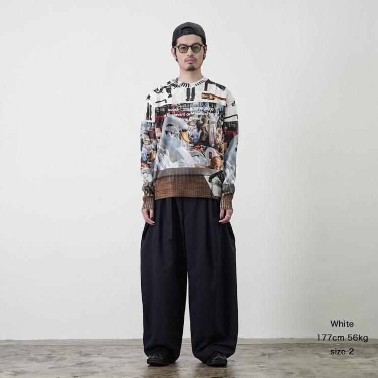 コッキ KHOKI 25ss カレッジプリントニット Collage printed knit コッキ KHOKI 25ss カレッジプリントニット Collage printed knit