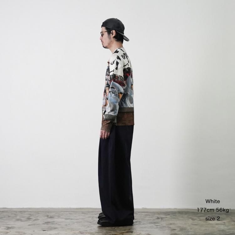 コッキ KHOKI 25ss カレッジプリントニット Collage printed knit コッキ KHOKI 25ss カレッジプリントニット Collage printed knit