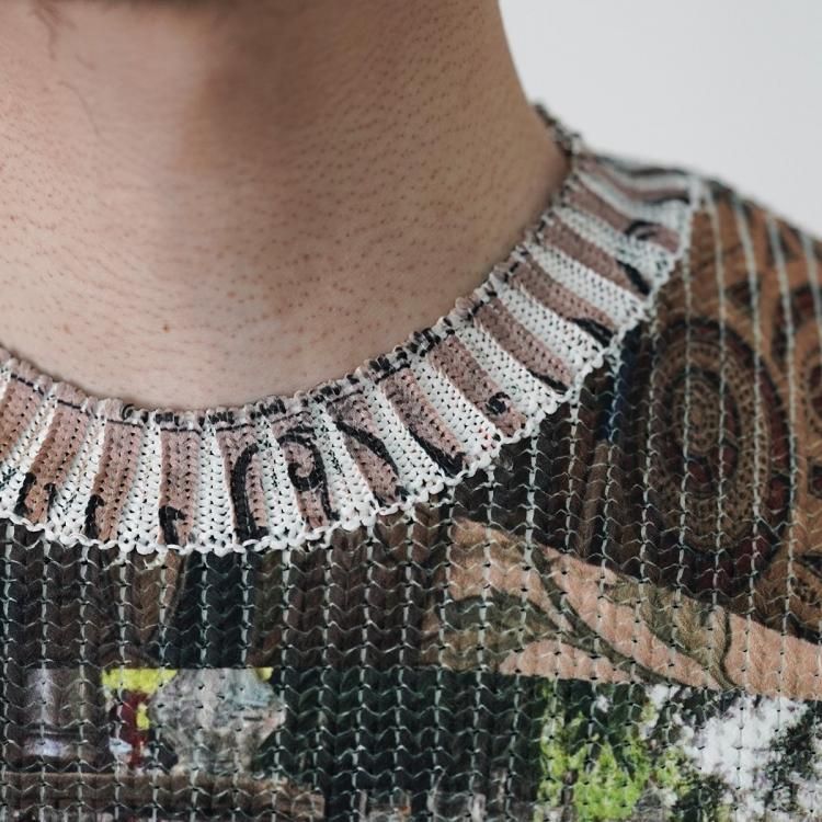 コッキ KHOKI 25ss カレッジプリントニット Collage printed knit コッキ KHOKI 25ss カレッジプリントニット Collage printed knit