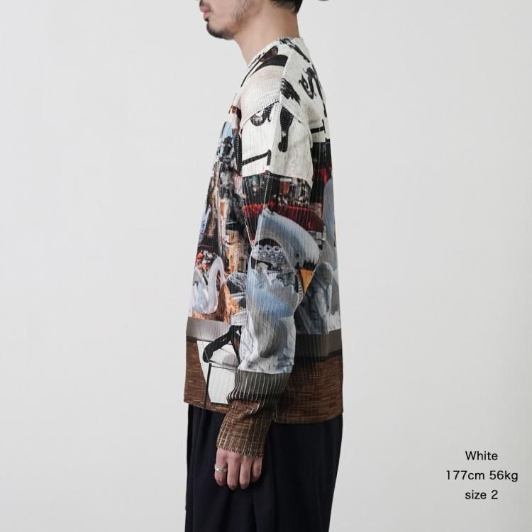 コッキ KHOKI 25ss カレッジプリントニット Collage printed knit コッキ KHOKI 25ss カレッジプリントニット Collage printed knit