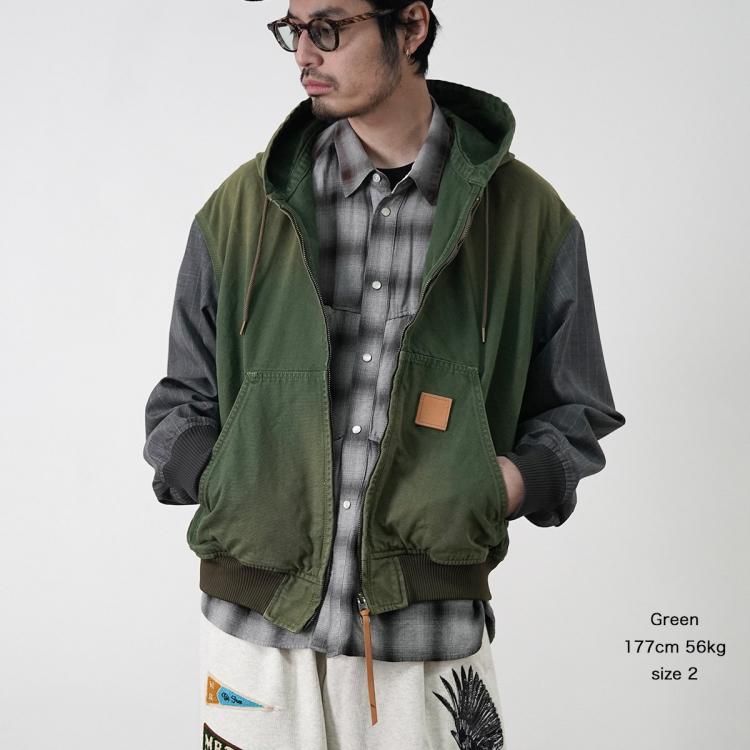 コッキ KHOKI 25ss ヴィンテージエフェクトワークジャケット コッキ KHOKI 25ss ヴィンテージエフェクトワークジャケット