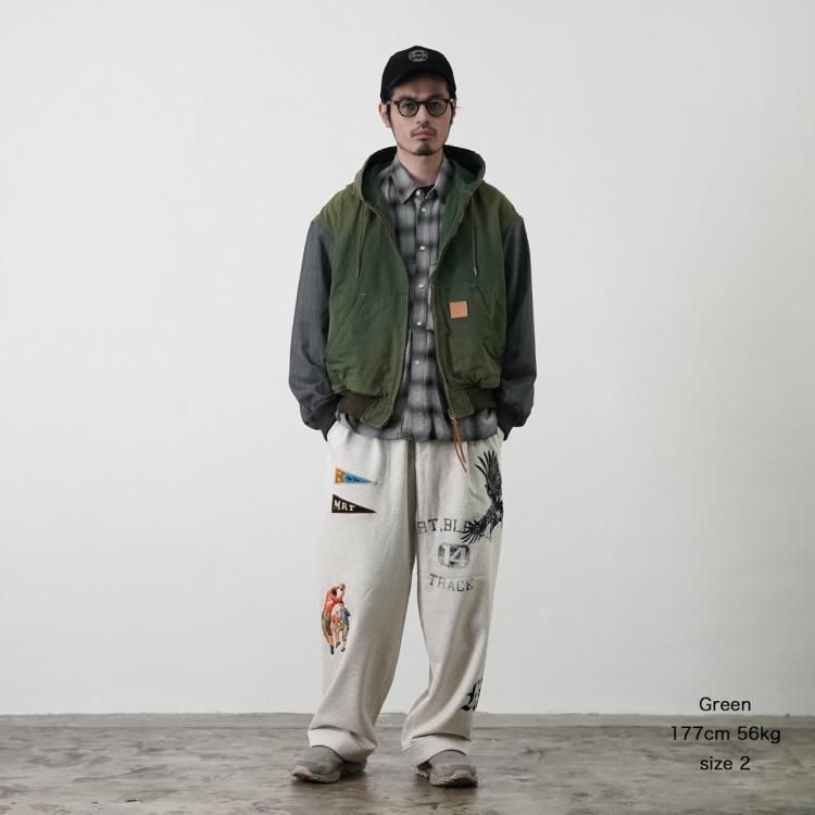 コッキ KHOKI 25ss ヴィンテージエフェクトワークジャケット コッキ KHOKI 25ss ヴィンテージエフェクトワークジャケット