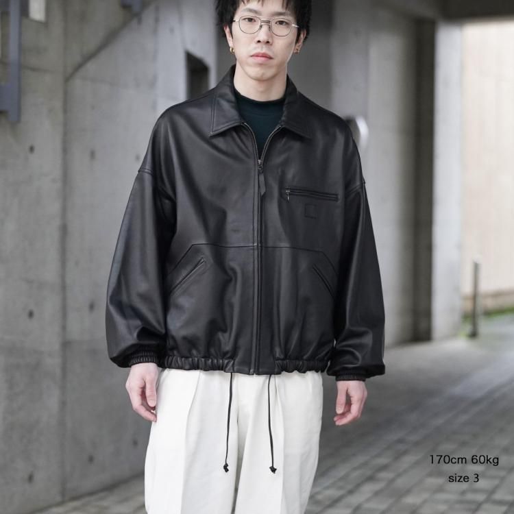 シーシーユー CCU 25ss リフォメッド レザーブルゾン × シーシーユー CCU 25ss リフォメッド レザーブルゾン ×