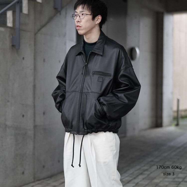 シーシーユー CCU 25ss リフォメッド レザーブルゾン × シーシーユー CCU 25ss リフォメッド レザーブルゾン ×