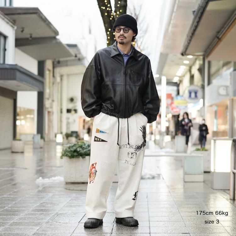 シーシーユー CCU 25ss リフォメッド レザーブルゾン ×