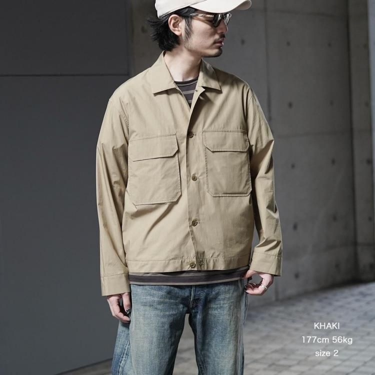 マーカウェア MARKAWARE 25ss テーラードシャツジャケット ギザ マーカウェア MARKAWARE 25ss テーラードシャツジャケット ギザ
