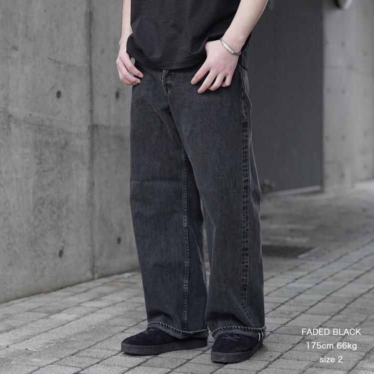 マーカ marka 25ss ワイドレッグジーンズ セルヴィッチデニム マーカ marka 25ss ワイドレッグジーンズ セルヴィッチデニム