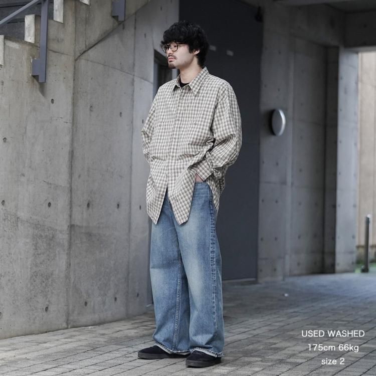 マーカ marka 25ss ワイドレッグジーンズ セルヴィッチデニム マーカ marka 25ss ワイドレッグジーンズ セルヴィッチデニム