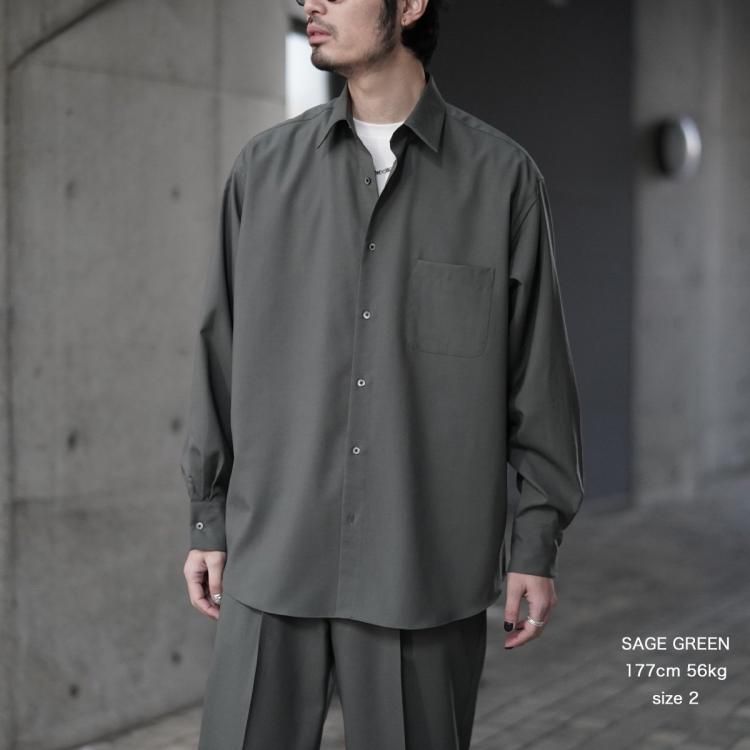 マーカウェア MARKAWARE 25ss コンフォートフィットシャツウール マーカウェア MARKAWARE 25ss コンフォートフィットシャツウール