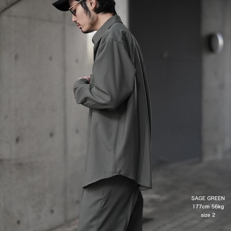 マーカウェア MARKAWARE 25ss コンフォートフィットシャツウール