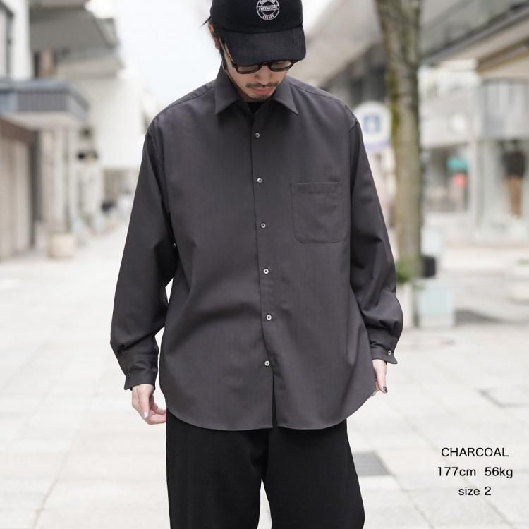 マーカウェア MARKAWARE 25ss コンフォートフィットシャツウール マーカウェア MARKAWARE 25ss コンフォートフィットシャツウール