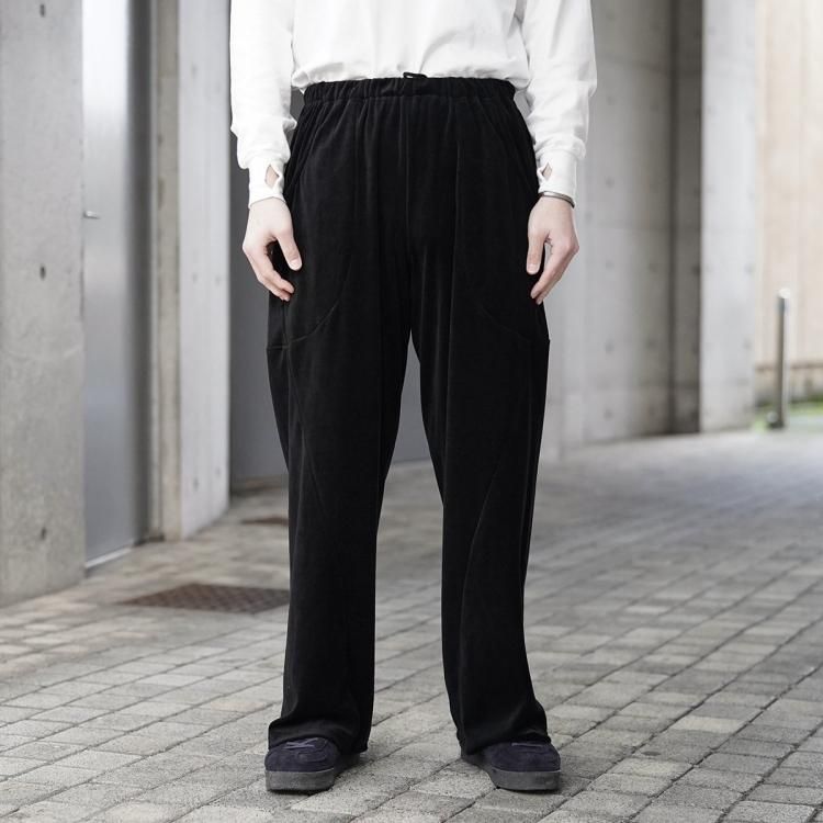 アンダー ANDER 25SS ベロアカーヴィーパンツ VELOUR CURVY PANTS アンダー ANDER 25SS ベロアカーヴィーパンツ VELOUR CURVY PANTS