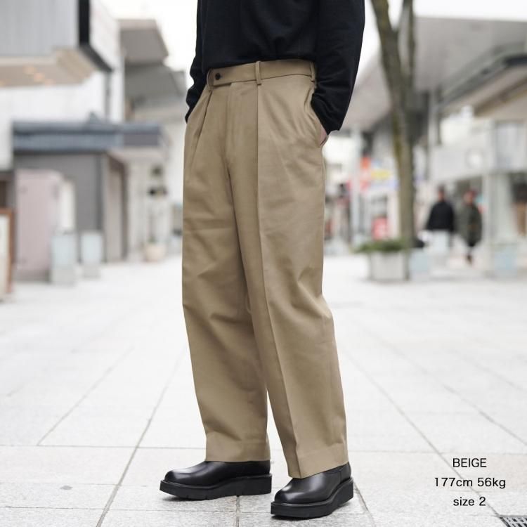マーカウェア MARKAWARE クラシックフィットトラウザー コットン マーカウェア MARKAWARE クラシックフィットトラウザー コットン