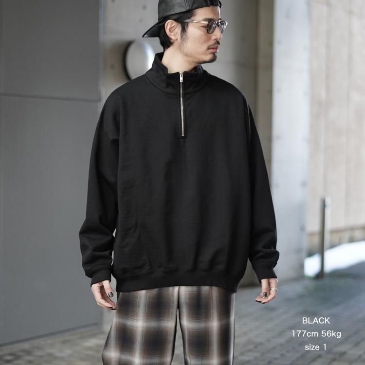マーカウェア MARKAWARE 25ssクオータージッププルオーバー マーカウェア MARKAWARE 25ssクオータージッププルオーバー