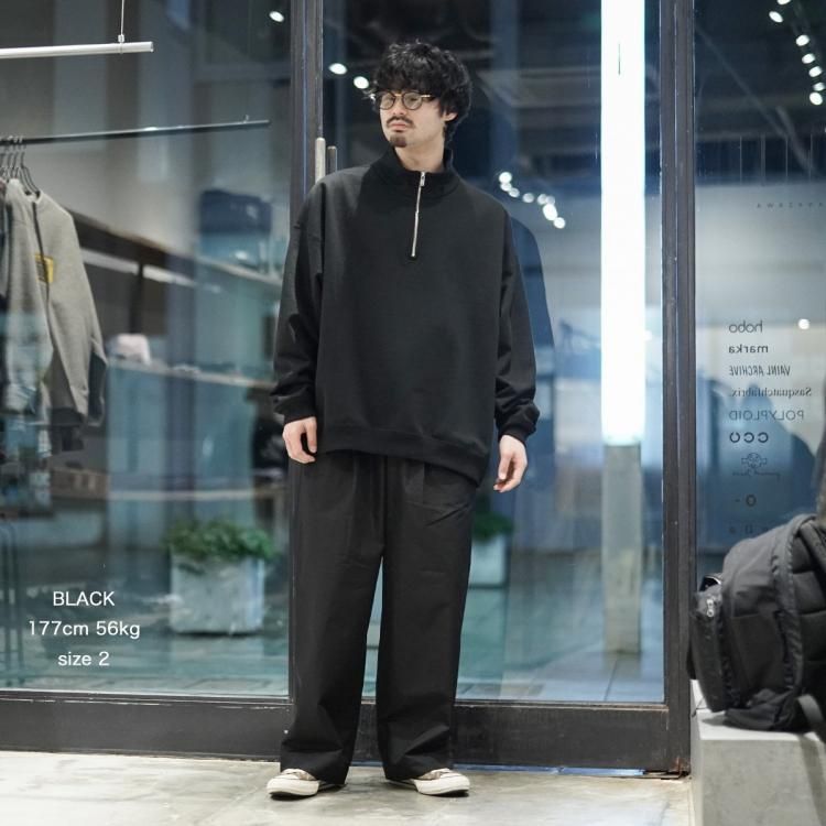 マーカウェア MARKAWARE 25ssクオータージッププルオーバー マーカウェア MARKAWARE 25ssクオータージッププルオーバー